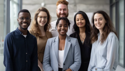 smiling employees